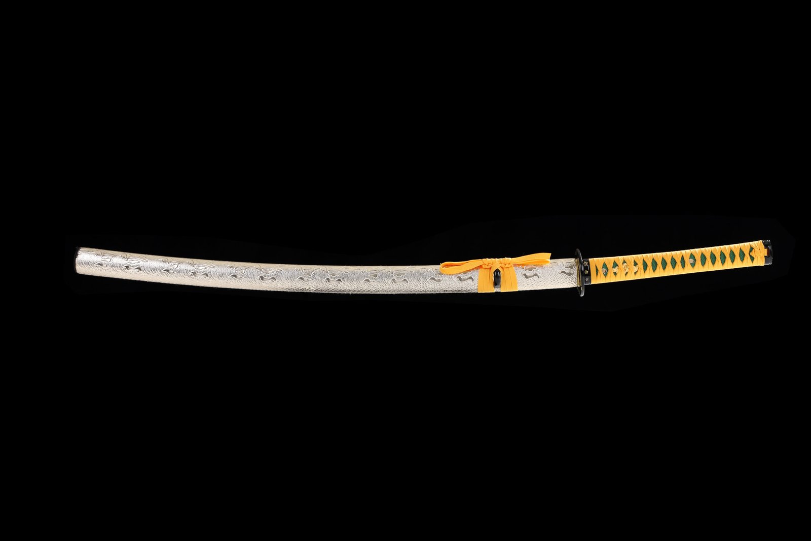 28" Orchid Handcrafted Knife (Golden Python Leather Scabbard) - Image 3