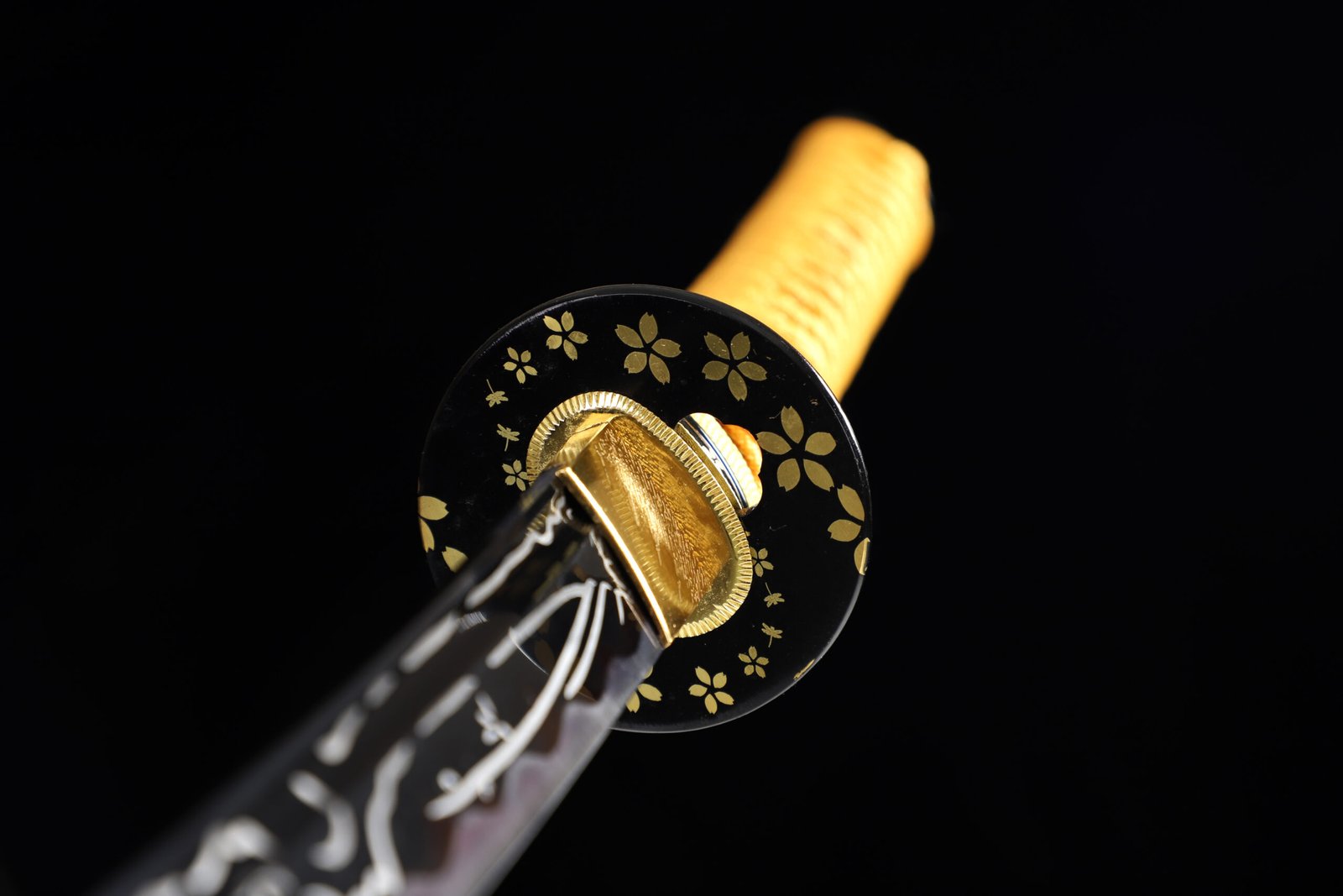 28" Orchid Handcrafted Knife (Golden Python Leather Scabbard) - Image 6