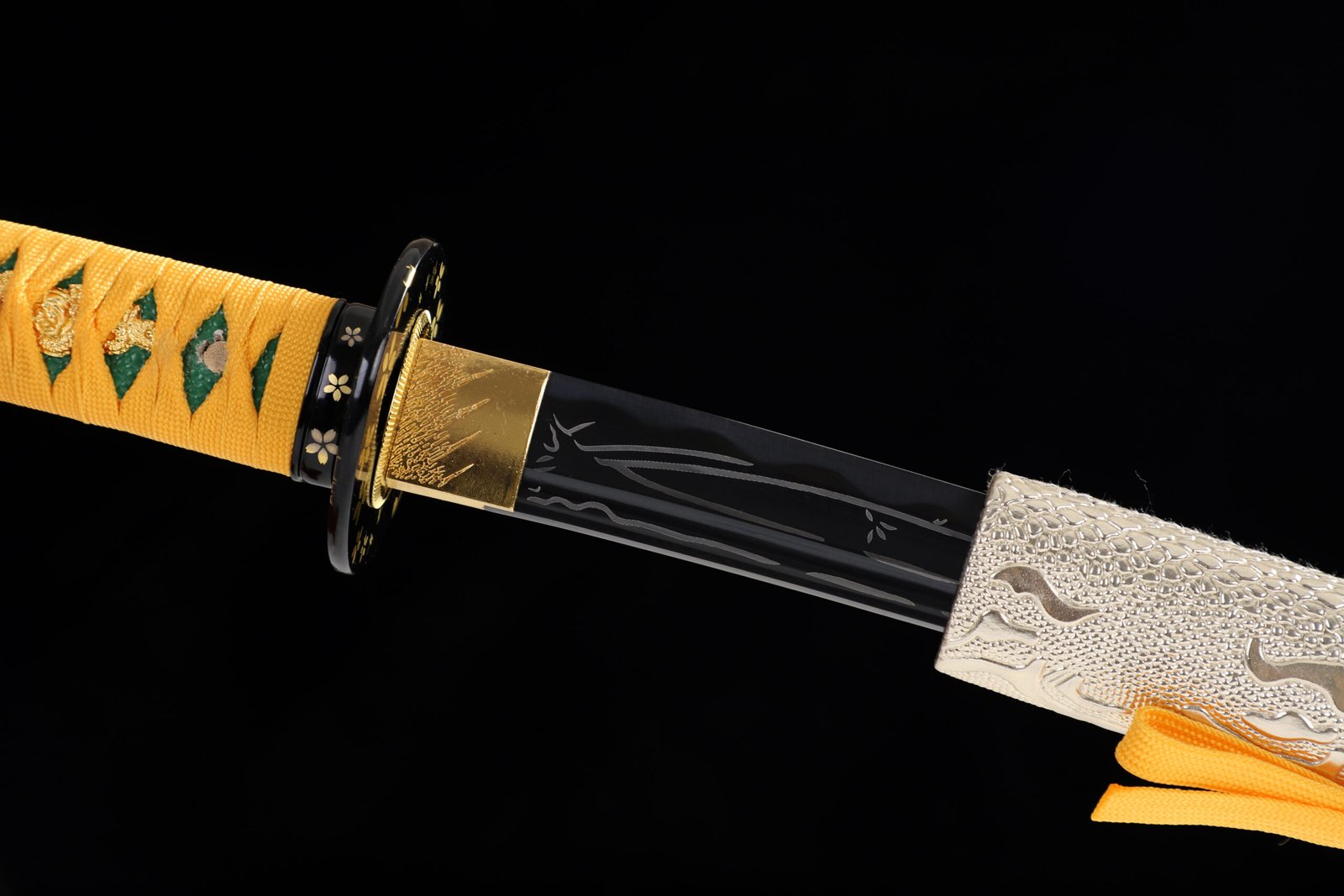 28" Orchid Handcrafted Knife (Golden Python Leather Scabbard) - Image 7