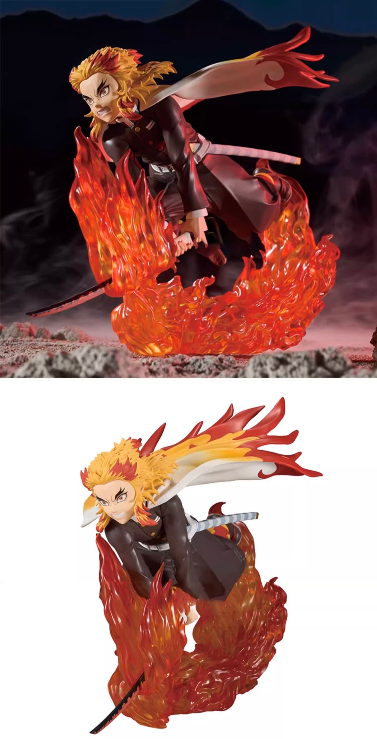 bandai glasses factory demon slayer vs series plus kyojuro rengoku prize figure